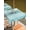 Blue Teal, variant on Outdoor Tablecloth with Umbrella Hole and Zipper, Pink Summer Coastal Rectangle Table Cloth 54x80 Inch Waterproof Tablecloth, Modern Ocean Waves Starfish Shell Picnic Table Cover for Patio Camping