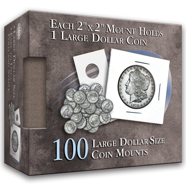 100 2X2 NICKEL SIZE COIN HOLDERS 