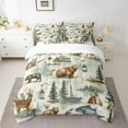 thumbnail image 2 of Castle Fairy Animal Bear Deer Bedding Comforter Set,Fishing Hunting Full Bedding Set, 2 of 8