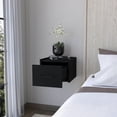thumbnail image 3 of Black Floating Nightstand | Spacious Drawer Dimensions | Bedside Table, 3 of 4