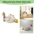 thumbnail image 3 of Good Morning Chicken Figurine Decor,Funny Resin Sitting Lying Rooster Figurine,Novelty Resin Rooster Sculptures,Chicken Decorations for Home Office Desktop Bookshelf Festival Gift E0L0, 3 of 8