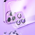 thumbnail image 4 of Frosted Case for iPhone 14 Pro, Rugged PC Soft TPU Translucent Slim Profile Cover with Eagle Eyes Glass Lens Protector Film Non-Yellowing Anti-Falling Case for iPhone 14 Pro,Purple, 4 of 9