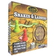 thumbnail image 3 of TCG Games Classic Snakes and Ladders Wooden Game Board, Brown (1066), 3 of 3