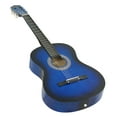 thumbnail image 2 of ZENSTYLE 38in Beginners Acoustic Guitar with Guitar Case, Strap, Tuner and Pick for Starter - Blue, 2 of 22
