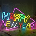 thumbnail image 1 of Letrero de neón decorativo LMSIGNLY Feliz Año Nuevo 40x30cm USB, 1 of 7