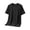 Black, variant on JTieacloth Mens Long T Shirts Men Ice Screen Eye Breathable Thin Solid Color Casual Summer Youth Crew Neck T Shirt Men