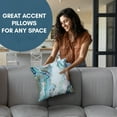 thumbnail image 6 of Americanflat 14"x14" Abstract Marble Design Throw Pillow with Premium Polyester - White and Blue, 6 of 8