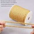 thumbnail image 4 of 5mm/ 18 Yards Twisted Gold Trim Cord Rope Nylon Twisted Cord Trim Thread String Twisted Silk Ropes Satin Shiny Cord for Home Décor Upholstery Curtain Tieback Honor Cord, 4 of 6