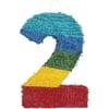 Number"2" Pinata | Rainbow Stripes | 1 Pc.