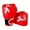 Red, variant on Youth Boxing Gloves Breathable Leather Training Gloves for Kids Arts Muay Thai and Fitness