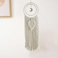 thumbnail image 4 of Atrapasueños de macramé Hoja Macramé de Boho grande Colgante de pared de tejido Borlas Decoración Dormitorio Dormitorio Guardería Elegante Magideal Atrapasueños de macramé, 4 of 7