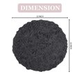 thumbnail image 3 of Home Weavers Modesto Collection 100% Cotton Tufted Round Bath Rugs, Extra Soft and Absorbent Bath Rugs, Non-Slip Round Bath Mats, Machine Washable, Round Bath Mats for Bathroom, 22" Round, Gray, 3 of 5