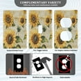thumbnail image 3 of Vintage Sunflowers Light Switch Cover Switch Plate Outlet Cover Plug Cover for Electrical Outlet, 3 of 8