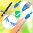 thumbnail image 3 of EIGTHTAIL Geometry Compass Set 10Pcs School Maths Protractor Set Rulers for Student Maths and Engineering in Carry Case  Blue, 3 of 7