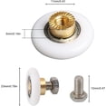thumbnail image 2 of Rouleau de Porte de Douche 23mm, Rouleau Roulant pour Porte Coulissante Rouleau de Remplacement 12 Pcs (23mm), 2 of 5