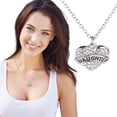 thumbnail image 4 of Carta Miembros de la familia Collar de corazón de diamante completo Accesorios de moda para mujer Wmkox8yi  sjalhkljlk1110, 4 of 5
