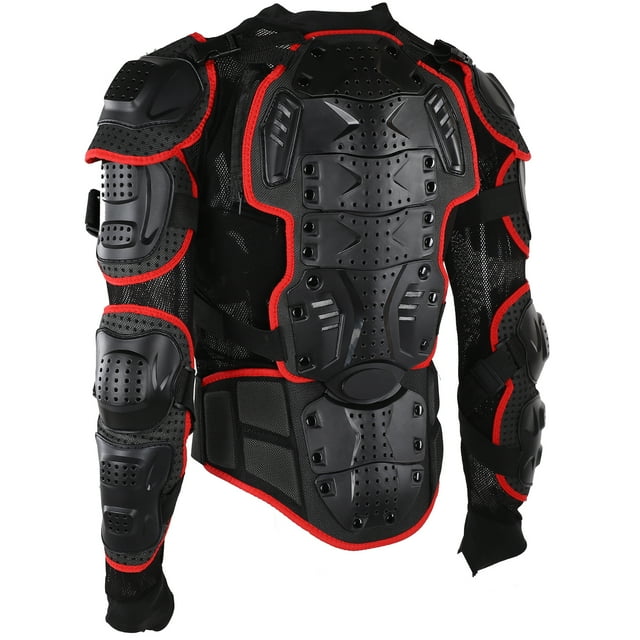 Armure de Moto, Veste de Protection d'Armure de Conduite, Armure Intégrale de Moto pour Hommes et Femmes Adultes