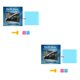 thumbnail image 3 of Kenally 1 par de películas para retrovisor de automóvil, portátil, HD, profesional, resistente al agua, para motocicleta, camión, espejo retrovisor, Cuadrado 2piezas Kenally CBP449040, 3 of 5