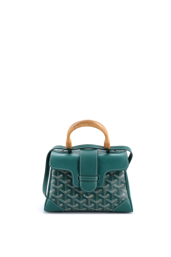 Pre-Owned Saigon Top Handle Bag Coated Canvas with Leather Mini By Rebag