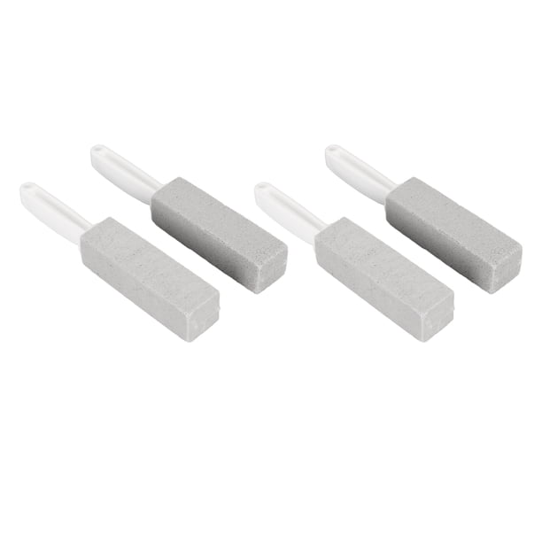 Cepillo de baño de piedra pómez de 4 piezas, mango largo, fácil de quitar manchas, seguro y duradero, para lavabos y bañeras.