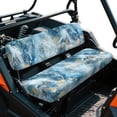 thumbnail image 2 of ZIATUBLES Universal UTV Front Seat Covers, 2-Pack Fits for Kawasaki Mule, Waterproof, Scratch-Resistant and Easy-Clean Protective Covers for Outdoor Farm Ranch (Blue Marble Print), 2 of 8