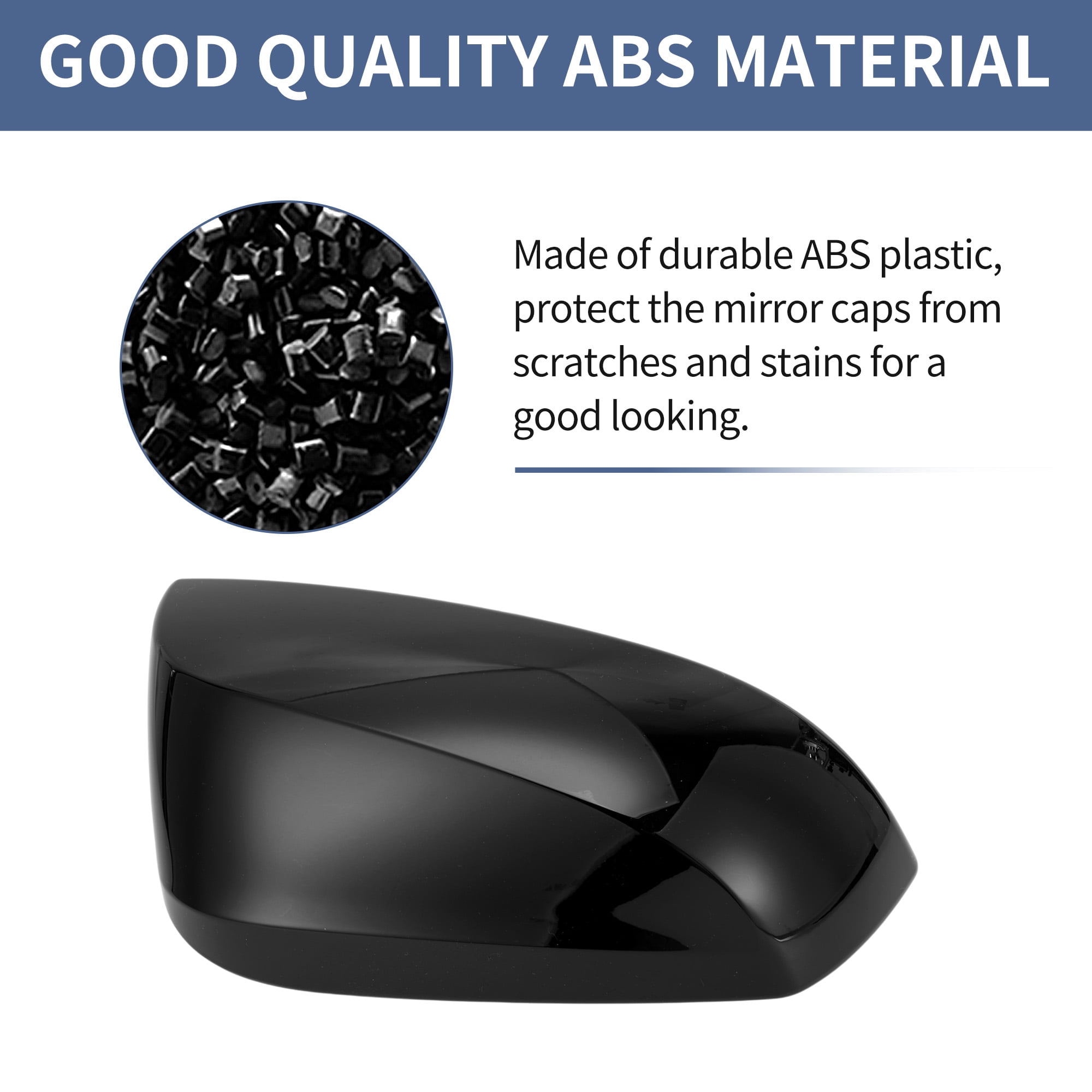 Unique Bargains ABS Side Mirror Cover Cap for Toyota RAV4 2019-2025 Right Side