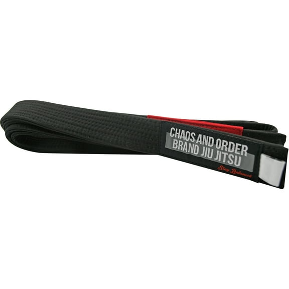Chaos and Order Premium Jiu-Jitsu Rank Belt - A2 - Black