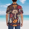 thumbnail image 3 of Lsque Forest Wild Mushroom pattern Hawaiian Shirt for Men, Unisex Summer Beach Casual Short Sleeve Button Down Shirts-XX-Large, 3 of 9