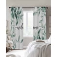 thumbnail image 4 of Green Spring Leaves Blackout Curtains for Bedroom Living Room Darkening Curtains 63 Inches Long Summer Pastoral Botanical Plants Window Curtain 2 Panels Set Window Treatment Grommet Drapes 42"x63", 4 of 9