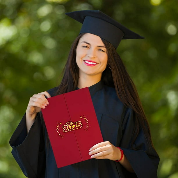 Libro de firmas de graduación 2025 | Libro de recuerdos para firmar | Libro de recuerdos de papel de 30 x 21 cm | Para guardar deseos de graduación | Ideal para graduaciones, reuniones y celebrac