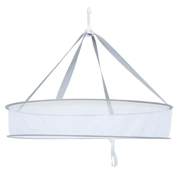 GOOHOCHY Cloth Drying Rack White Polyester 1Set 21.3X21.3X18.5In