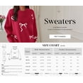 thumbnail image 3 of PRETTYGARDEN Fall Long Sleeve Pullover Sweaters for Women Trendy Crewneck Casual Cute Bow Chunky Knit Oversized Sweater, 3 of 8