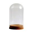 thumbnail image 2 of Preserved Flower Glass Glass Display Case DIY Stylish Microlandscape Holder Glass Dome Cloche Cover for Table Home 9cmx15cm, 2 of 8