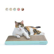 AMZNOVA Cat Scratcher, Cardboard Cat Scratchers, Durable & Recyclable Scratching Pad, Colors Series, Narrow, Baby Blue