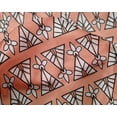 thumbnail image 4 of oneOone Silk Tabby Fabric Floral & Triangle Block Print Sewing Fabric BTY 42 Inch Wide, 4 of 4