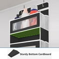 thumbnail image 5 of 5-Tier Over The Door Organizer, Hanging Organizer Closet with 10 Side Mesh Pockets, 44 lbs Load Capacity, Hanging Storage Closet Behind Door Organizer for Bathroom, Bedroom, Nursery, Kitchen, Black, 5 of 7
