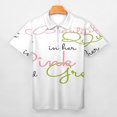 thumbnail image 3 of A Beautiful Queen in Her Pink And Green Men Zipper T-shirt Summer Casual Short Sleeve T-shirt Top, 3 of 7