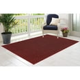 thumbnail image 3 of Outdoor Artificial Turf Burgundy Area Rugs With Premium Non Skid backing Great for Decks, Patio's & Gazebo's to Pools, Docks & Boats and other outdoor recreational purposes 18"x36" Half Round, 3 of 4