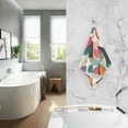 thumbnail image 2 of Yayeee 2 Pack Hand Towels for Bathroom 100% Cotton 16" x 28" Soft Absorbent Kitchen Towel, Beige Abstract, 2 of 7
