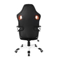 thumbnail image 3 of Techni Office Solutions 3.75' Black, White, and Orange Racing Style Home and Office Chair, 3 of 6