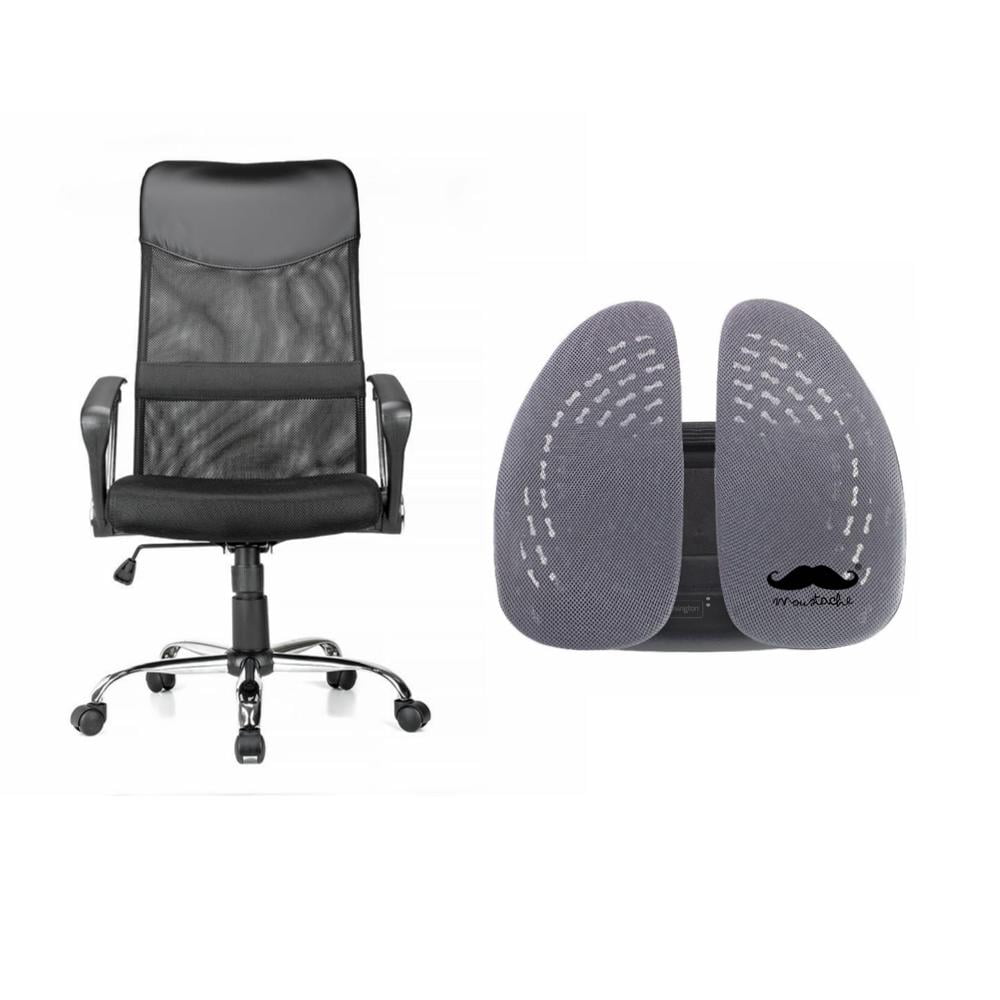Moustache Ergonomic Adjustable High Back Office Chair with Backrest