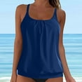 thumbnail image 2 of Gubotare Tankini Tops for Women Women's Tummy Control Swim Top - Blouson Fit, Bathing Suit Top Only (No Bottom) (Dark Blue,M), 2 of 6