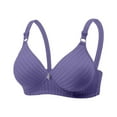 thumbnail image 4 of Bras for Older Women Summer V Neck Wireless Push Up Bralettes Comfortable Everyday Bra, 4 of 4