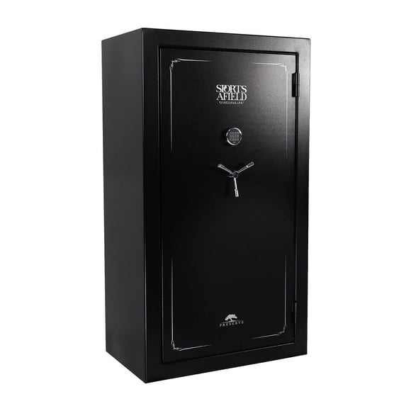 Preserve Series 72" Tall Gun Storage Safe With Electronic Lock & Triple Seal Protection (60 Gun Capacity), Built for Big-Collection, Heavy-Duty Steel Gauge, Lifetime Warranty