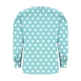 thumbnail image 3 of Plebaso Women's V Neck Tunic Tops Casual Long Sleeve Flowy Tshirts Print Loose Dressy Blouses for Women, 3 of 5