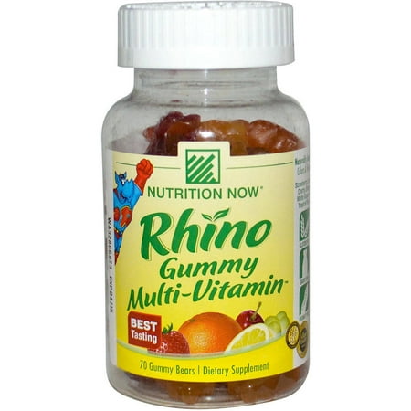 Nutrition Now Rhino Gummy vitamines ours, 70 CT
