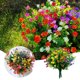 thumbnail image 2 of Flores Artificiales Arbustos de Exterior, 6 Tipos para Jardineras Colgantes, Decoración de Boda/Hogar, Resistentes a Altas Temperaturas y de Bajo Mantenimiento 10Pcs, 2 of 6