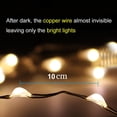 thumbnail image 4 of Rirool Solar String Lights - 33ft, 100 LED Copper Wire, 8 Modes Fairy Lights - Waterproof Outdoor Decoration for Garden, Party, Wedding - Warm White, 4 of 8