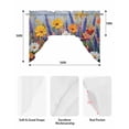 thumbnail image 5 of Vintage Floral Swag Valances for Windows, Small Curtains Drapes, Spring Oil Painting Abstract Botanical Kitchen Window Curtains Over Sink Window Treatment Valance for Bedroom/Bathroom 56"x36", 5 of 5