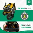 thumbnail image 5 of Mammoth Powerful Dual Motors Heavy Duty Electric Wheelchair, Comfortable 5" Thick Seat for Comfortable Riding Up To 12 miles & Easy Travelling - Gold Frame, 5 of 10